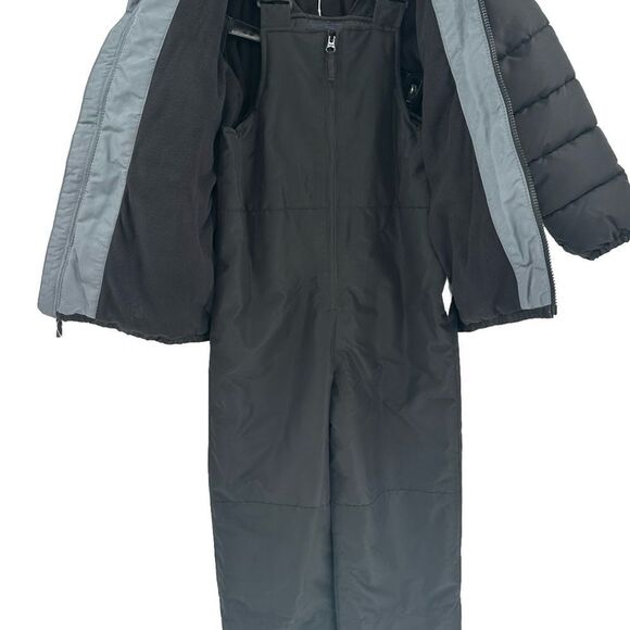 Boys Long Sleeve COAT/JACKET & Sleeveless Solid Snow
Overalls 2-Piece - Picture 4 of 9